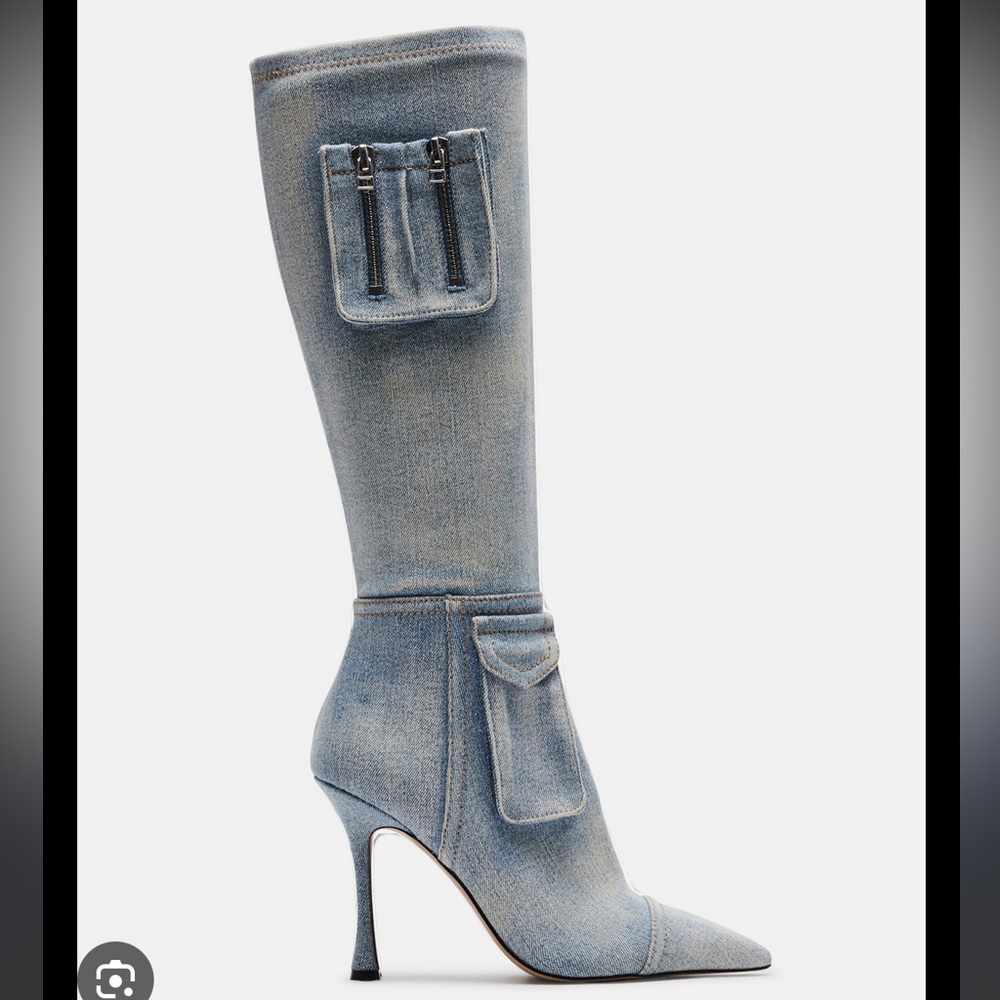 Steve Madden pointed denim boot